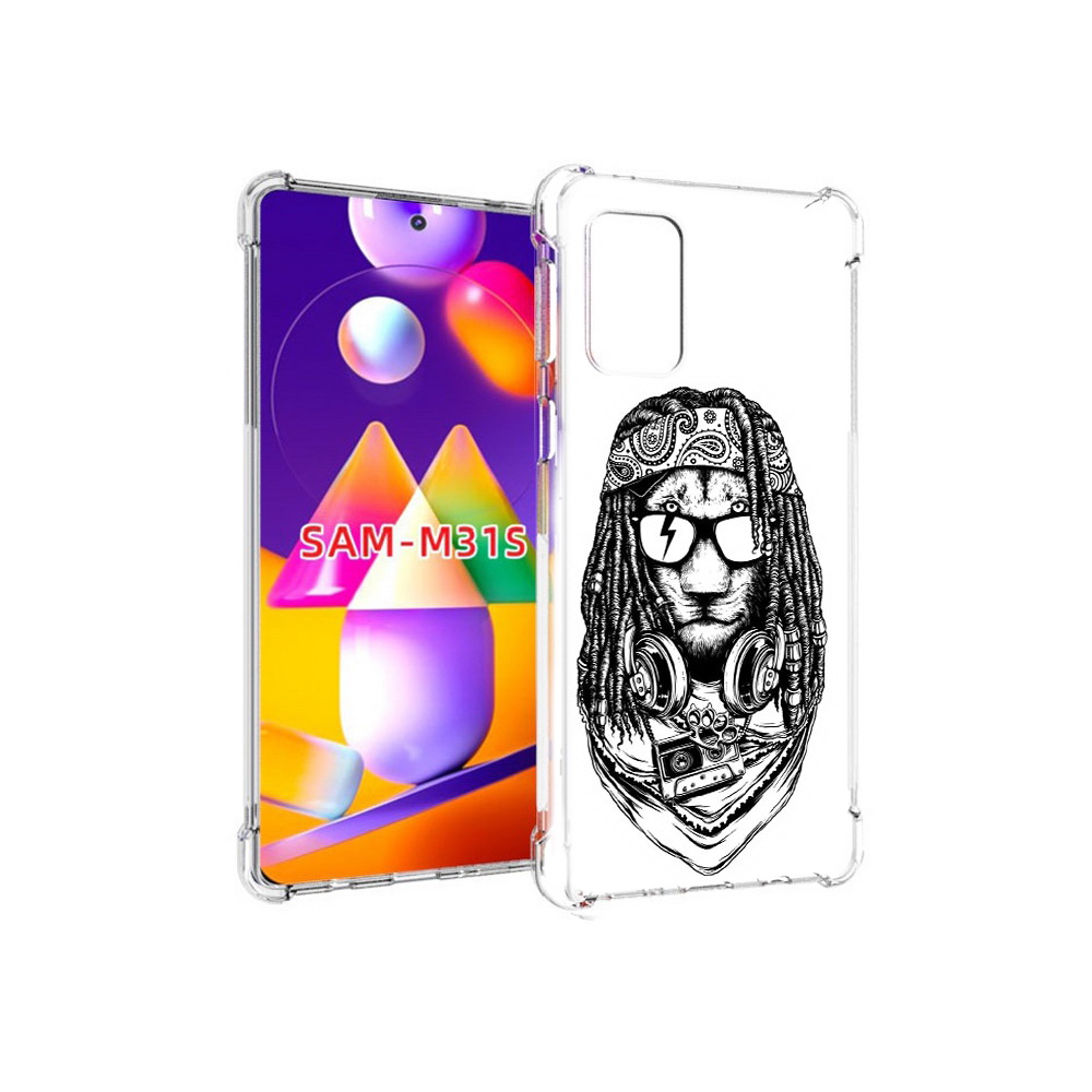 

Чехол MyPads Tocco для Samsung Galaxy M31s дреды льва (PT152186.489.338), Прозрачный, Tocco