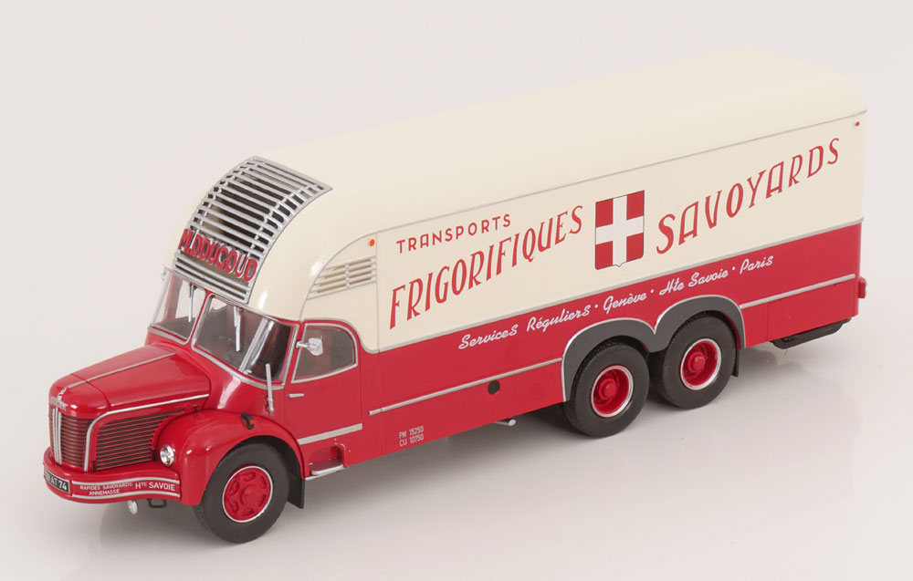 Модель коллекционная HACHETTE Berliet gbm 10 savoyards frigorifiques 1960 red white