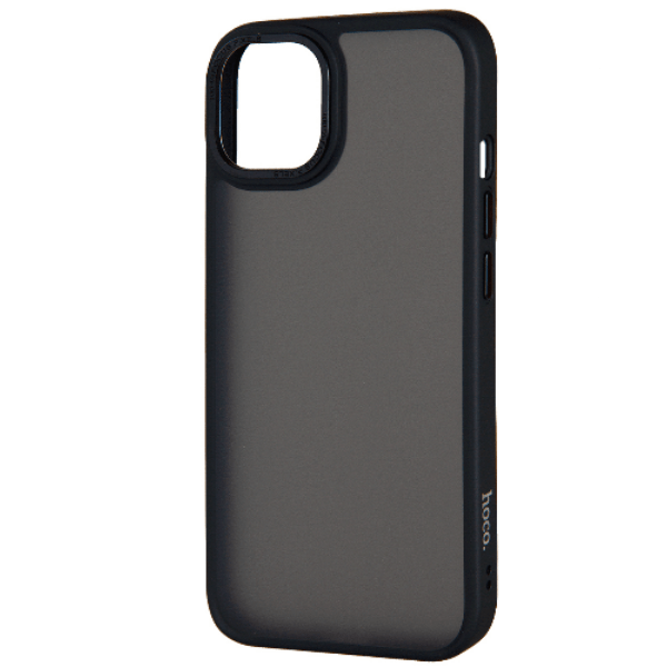

Чехол Hoco для iPhone 14 Golden Shield Matte (Black), Черный, Чехол Hoco для iPhone 14 Golden Shield Matte (Black)