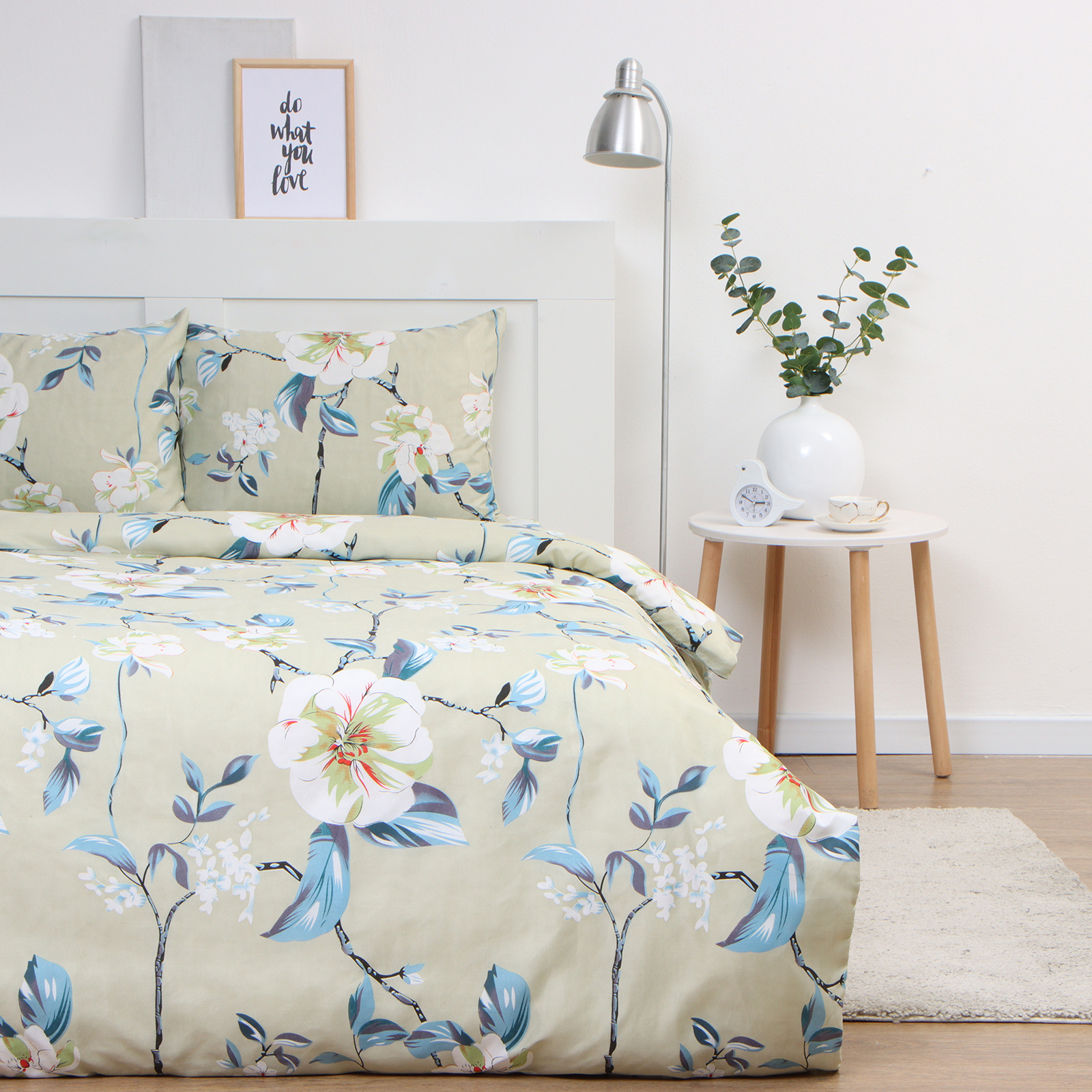 

Постельное бельё Экономь и Я Flower,143х215см,145х214см, 50х70см-1шт 1,5 спальное, Flower