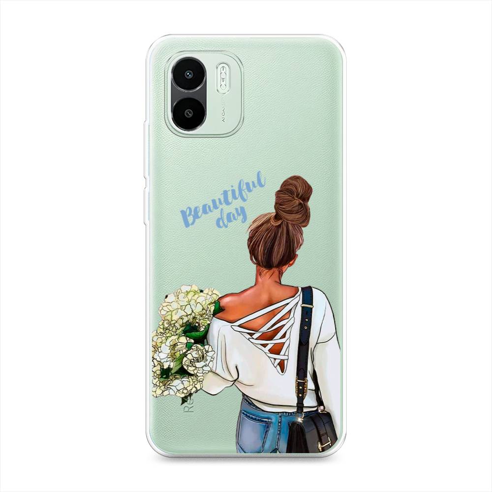 

Чехол Awog на Redmi A1 / Редми A1 "Beautiful day vector", Коричневый;белый;зеленый