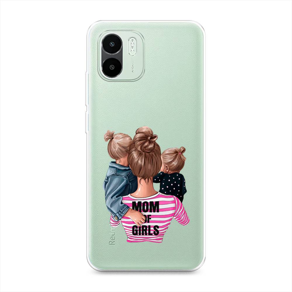 

Чехол Awog на Redmi A1 / Редми A1 "Mom of Girls", Синий;розовый;черный