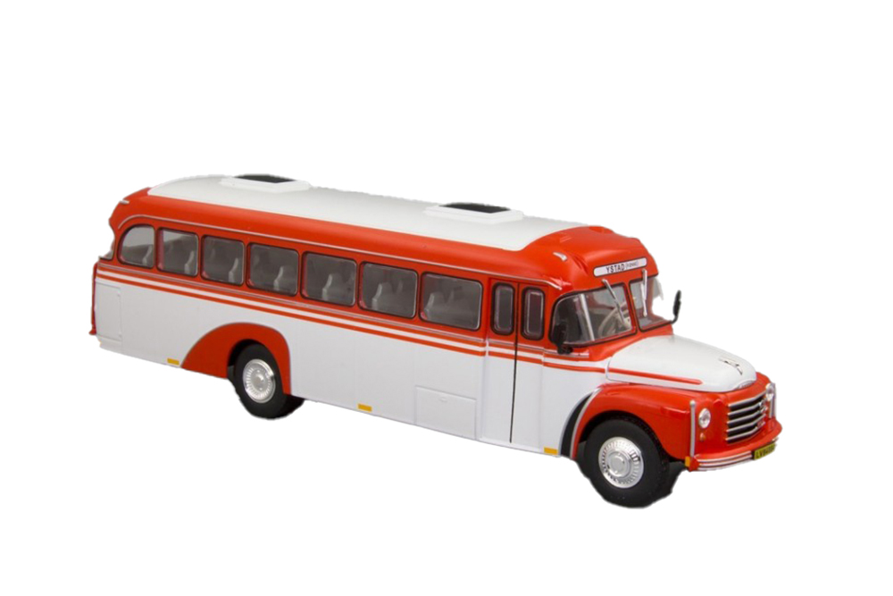 

Модель коллекционная HACHETTE Volvo B375 sweden 1957 red/white, Белый