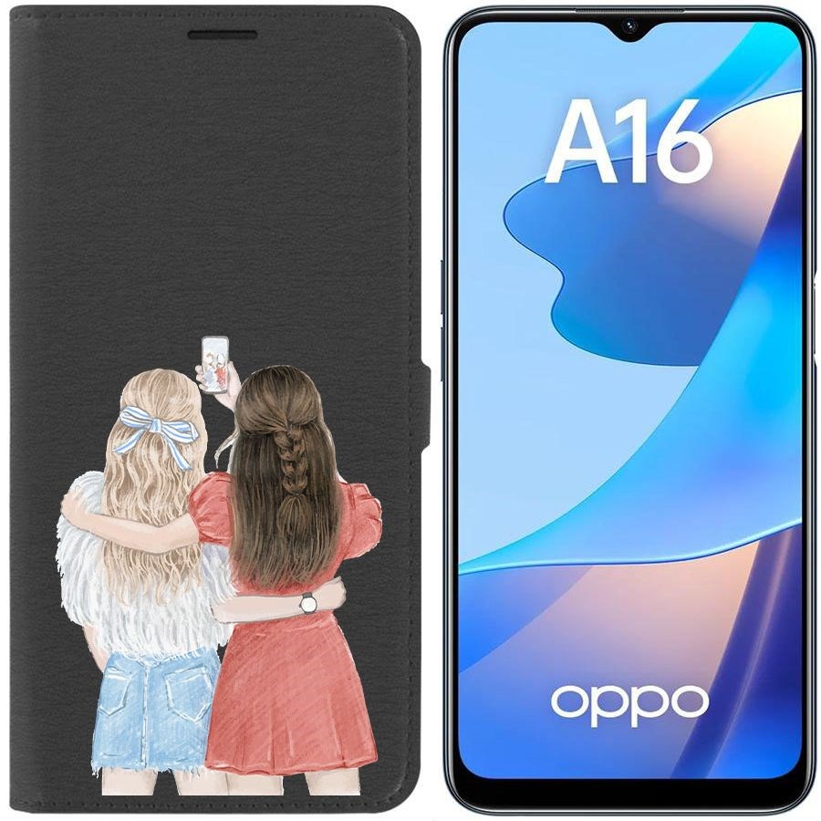 Чехол-книжка Eco Book для Oppo A16 Лучшие подруги