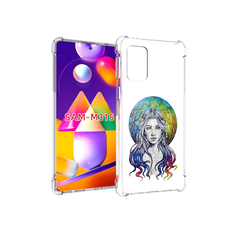 

Чехол MyPads Tocco для Samsung Galaxy M31s девушка с красивыми волосами (PT152186.489.313), Прозрачный, Tocco