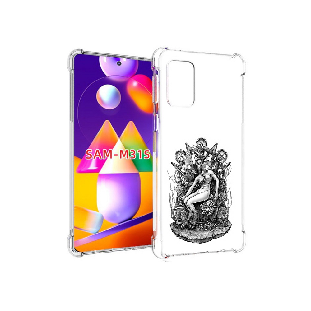 

Чехол MyPads Tocco для Samsung Galaxy M31s девушка на троне (PT152186.489.309), Прозрачный, Tocco