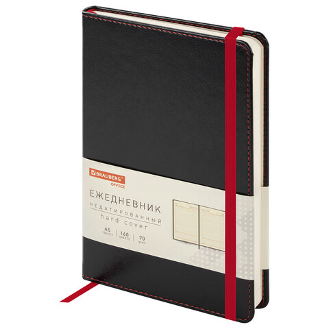 

Ежедневник недатированный с резинкой Brauberg Office, 113290