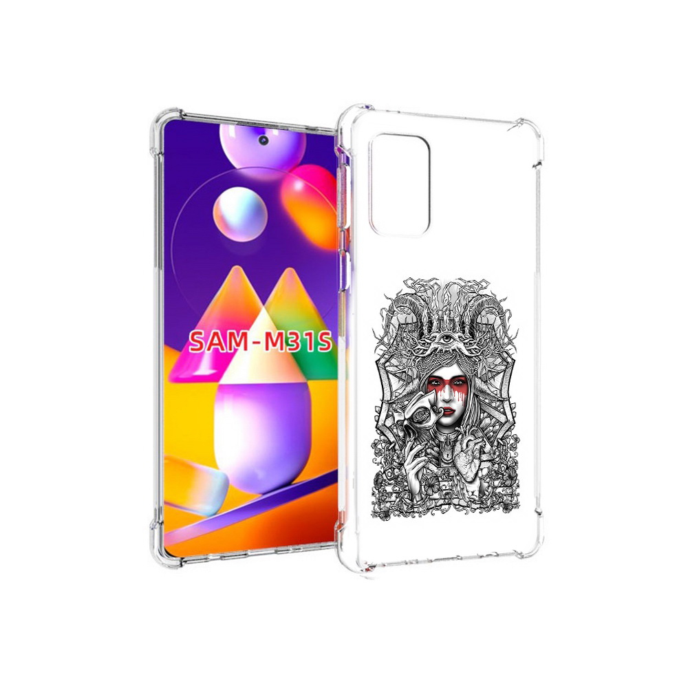 

Чехол MyPads Tocco для Samsung Galaxy M31s грусная девушка (PT152186.489.302), Прозрачный, Tocco