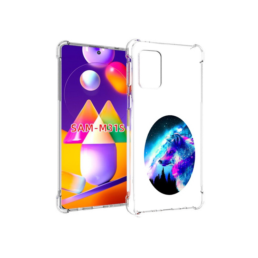

Чехол MyPads Tocco для Samsung Galaxy M31s голубой волк (PT152186.489.293), Прозрачный, Tocco