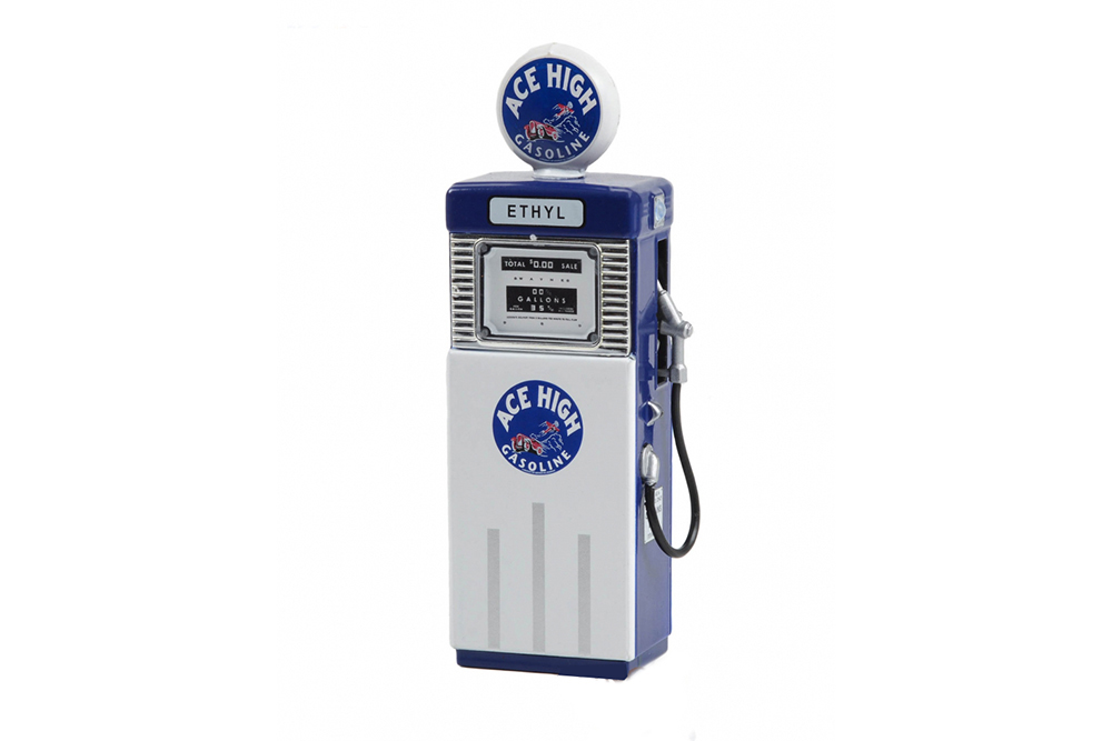 

GREENLIGHT Набор бензоколонка wayne 505 gas pump "ace high gasoline" 1951