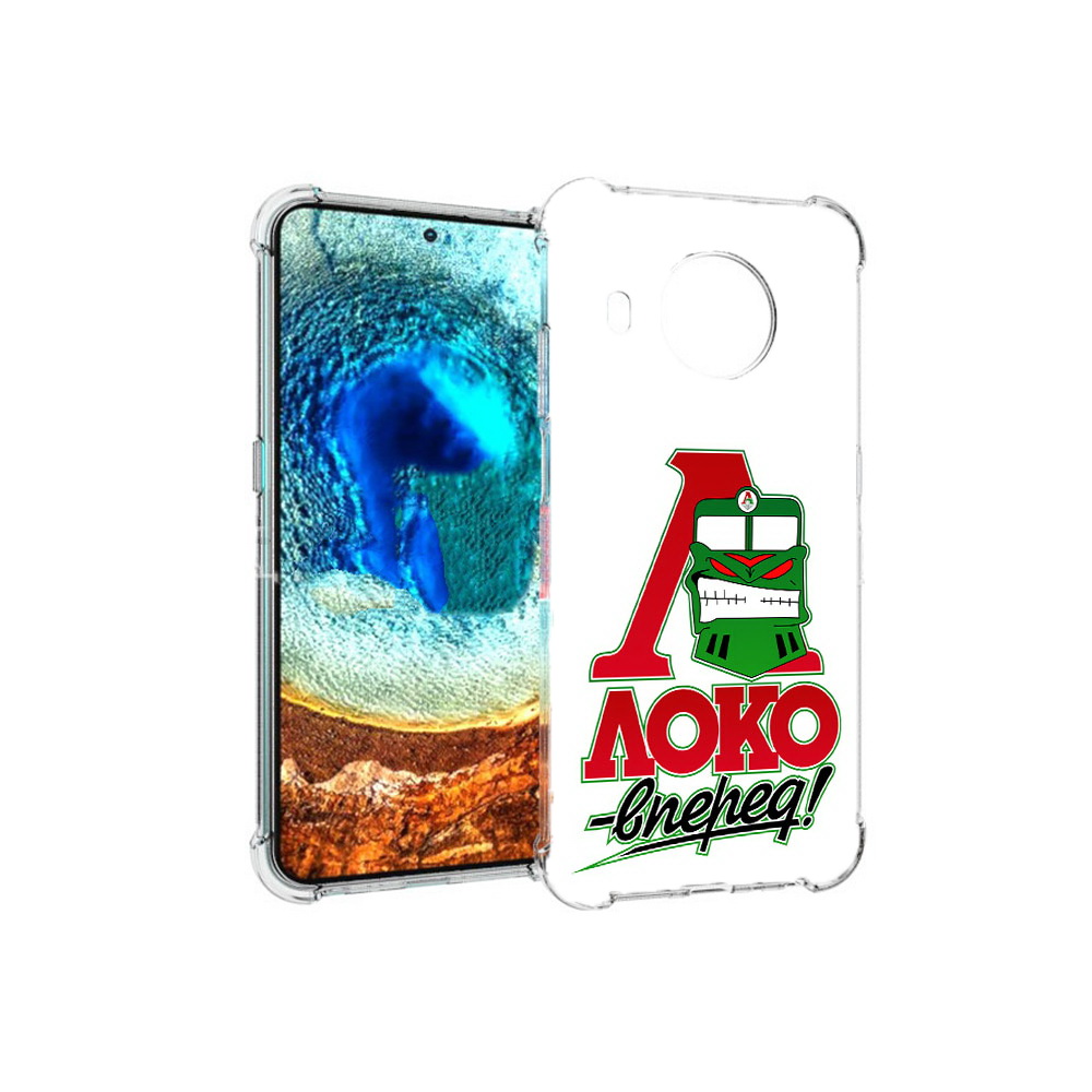 

Чехол MyPads Tocco для Nokia X20 ФК локо вперед (PT159436.101.181), Прозрачный, Tocco