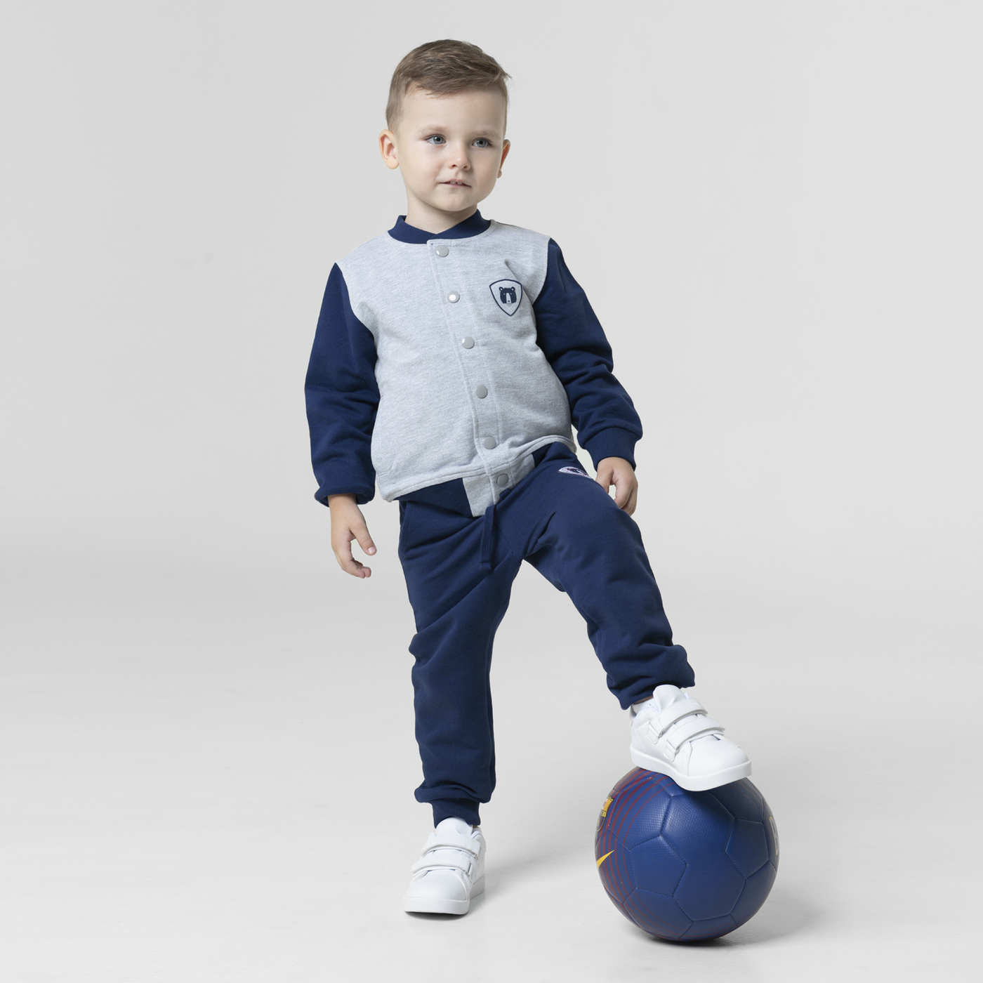 Куртка детская Cherubino CWK 62489-1, серый, 92 рубашка детская cherubino cwkb 63161 43 голубой 92