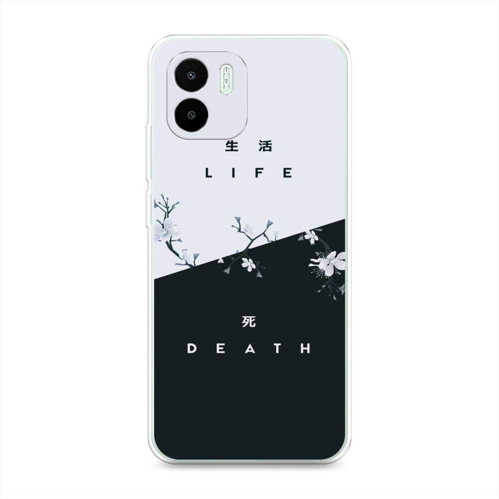 

Чехол Awog на Redmi A1 / Редми A1 "Life and death", Черный;серый