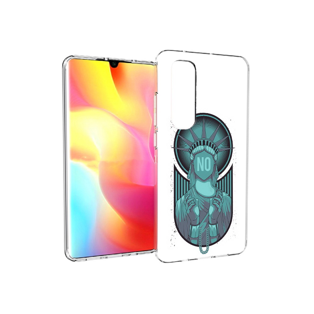 

Чехол MyPads Tocco для Xiaomi Mi Note 10 Lite статуя свободы зеленый (PT149714.254.623), Прозрачный, Tocco