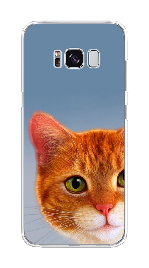 

Чехол на Samsung Galaxy S8 "Любопытный котик", Коричневый, 24750-1