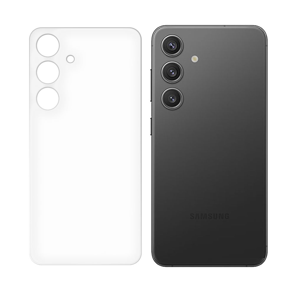 

Стекло защитное гибридное Krutoff для Samsung Galaxy S24 задняя сторона