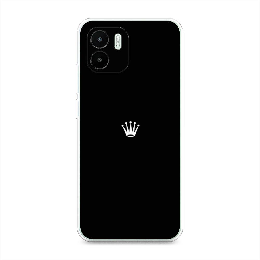 

Чехол Awog на Redmi A1 / Редми A1 "Белая корона на черном фоне", Черный