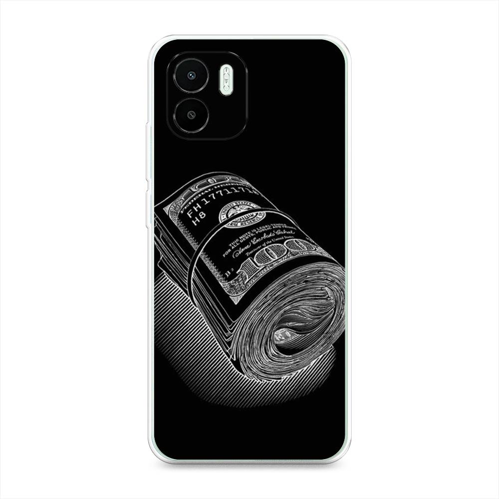 

Чехол Awog на Redmi A1 / Редми A1 "Кубышка денег", Черный;серебристый