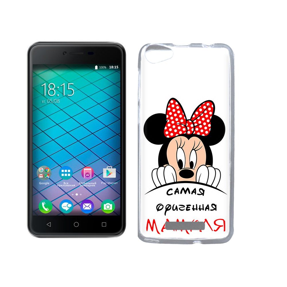 

Чехол MyPads Tocco для BQ 5059 Strike Power Самая лучшая мамуля Мини Маус, Прозрачный, Tocco