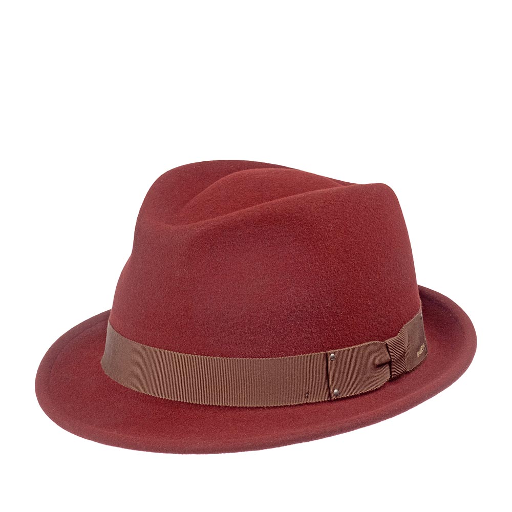 Шляпа мужская Bailey 7016 WYNN бордовая, р. 57