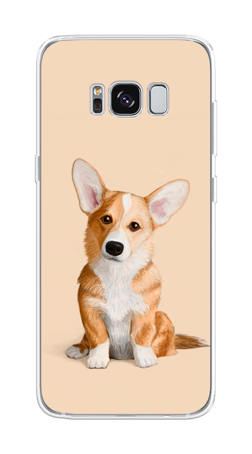 

Чехол на Samsung Galaxy S8 "Грустный Корги", Коричневый;бежевый, 24750-1