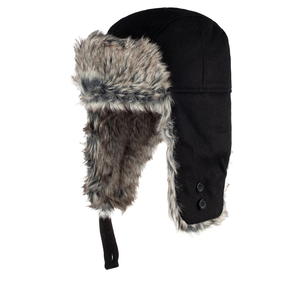 

Шапка ушанка мужская CHRISTYS TRAPPER csk100588 черная, р, Черный, TRAPPER csk100588