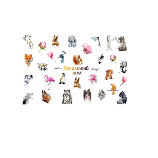 

Слайдер-дизайн Ванильный Дом Animal, Разноцветный