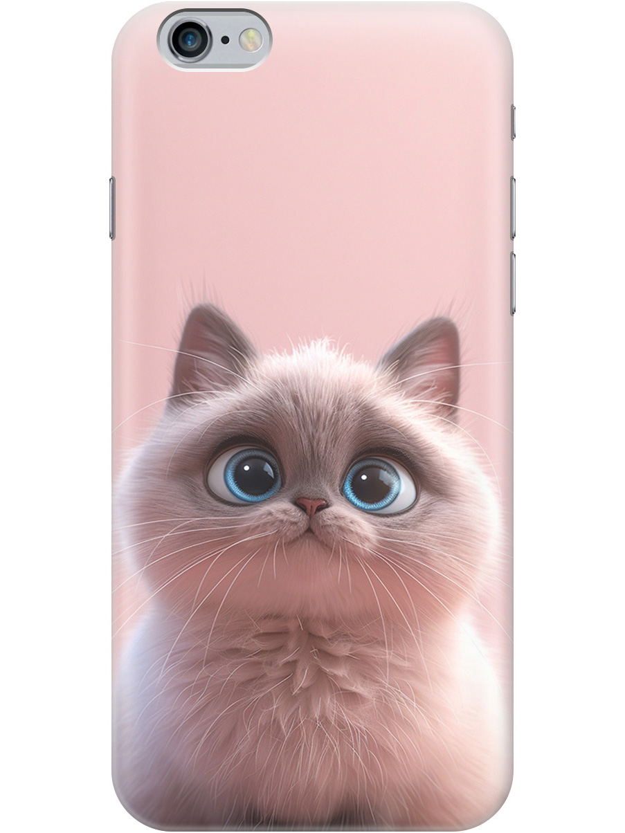 

Силиконовый чехол на Apple iPhone 6S Plus / 6 Plus с принтом "Милейший котик", Прозрачный;розовый;серый, 78174811