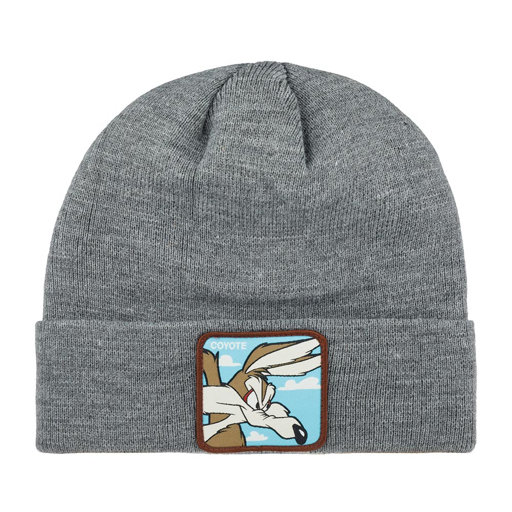 Шапка бини унисекс CAPSLAB CL/LOO5/1/BON/COY2 Looney Tunes Wile E. Coyote серая, one size