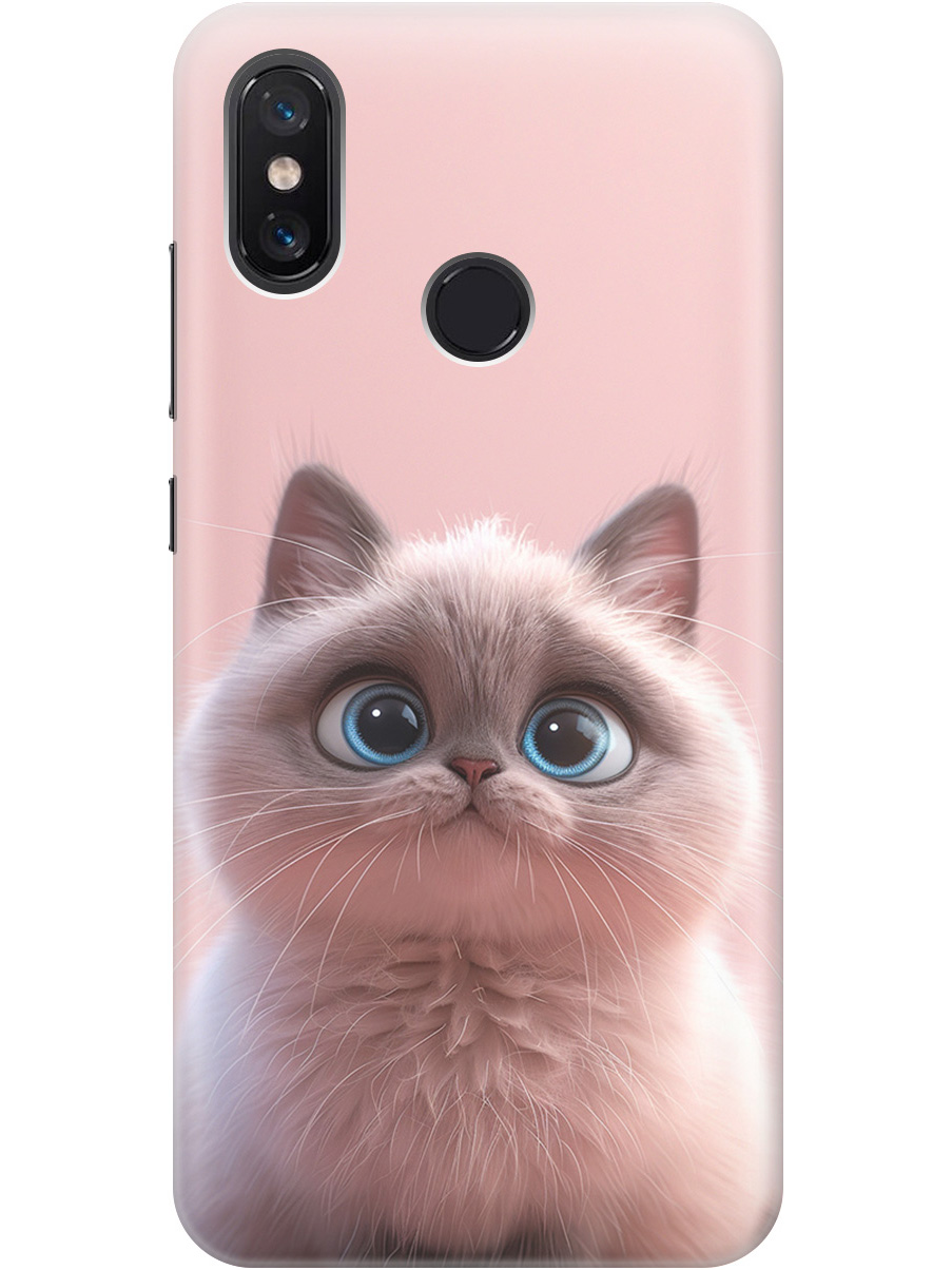 

Силиконовый чехол на Xiaomi Mi 8 с принтом "Милейший котик", Прозрачный;розовый;серый, 718409911
