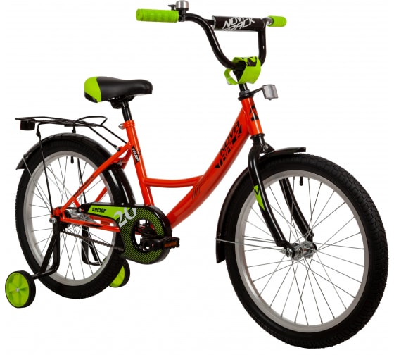 Велосипед NOVATRACK VECTOR , 2022г, 100-130 см,оранжевый велосипед novatrack 20 vector 2022г 100 130 см серебристый