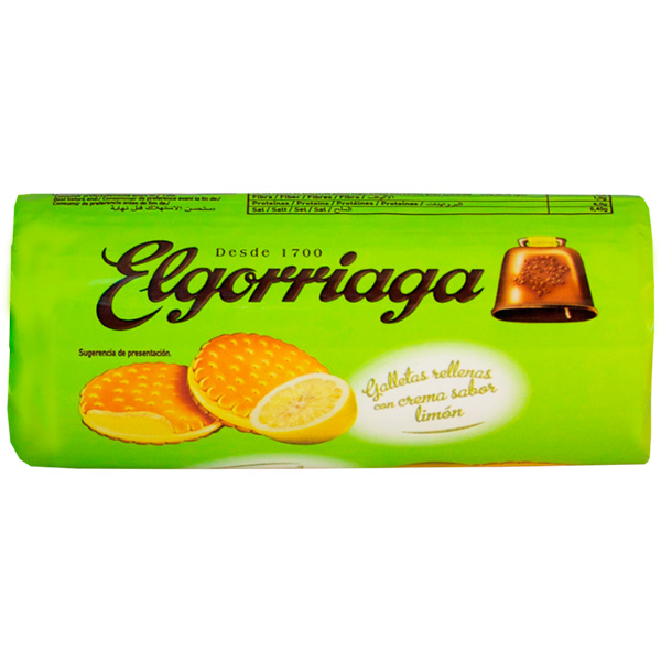 Печенье-сэндвич Elgorriaga лимонное 240 г
