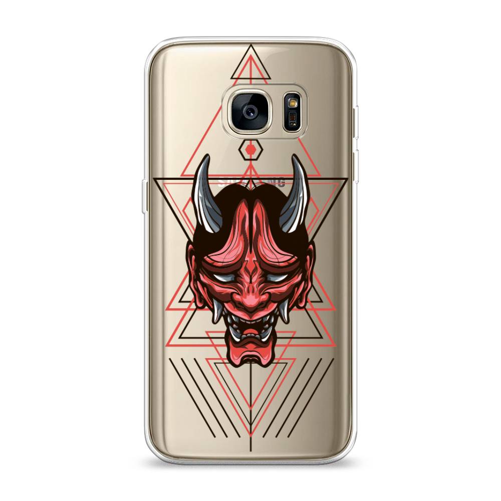 

Чехол на Samsung Galaxy S7 "Hanya Oni mask", Серый;красный;черный, 24550-4