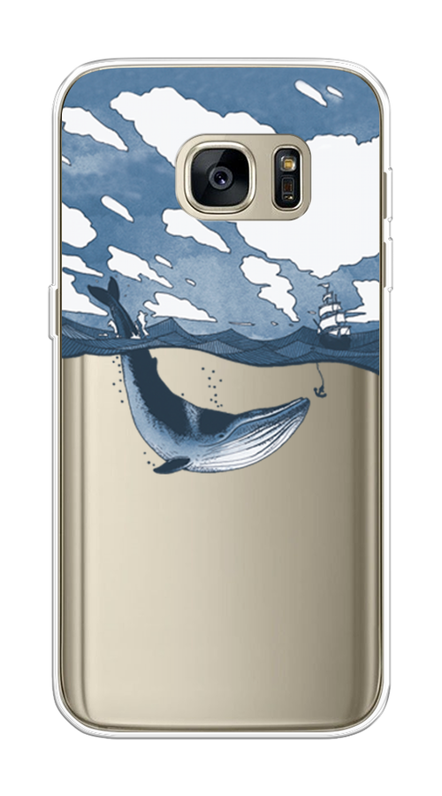

Чехол на Samsung Galaxy S7 "Большой кит", Синий, 24550-1