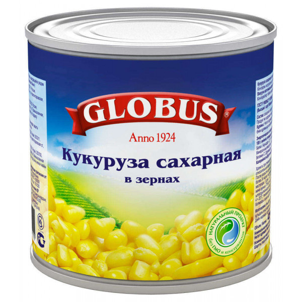 Кукуруза Globus Деликатесная 340 г