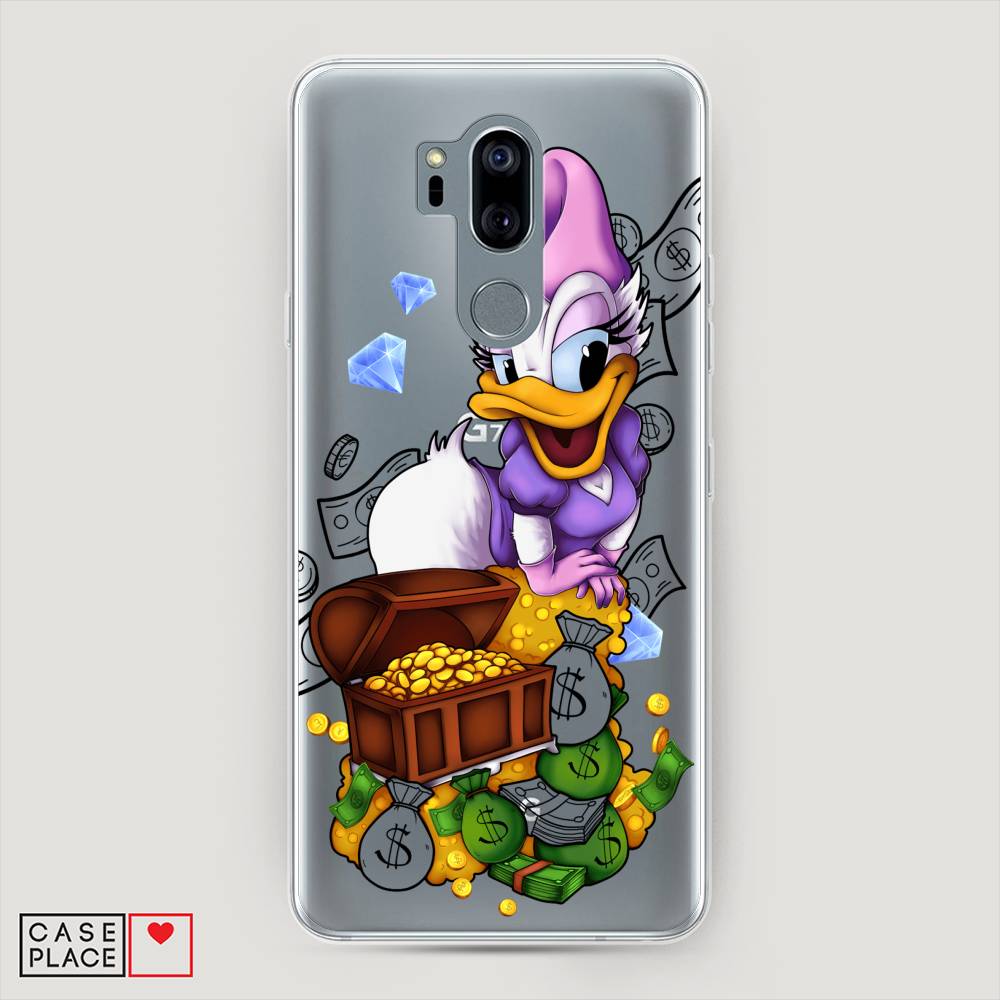 

Чехол на LG G7 ThinQ "Rich Daisy Duck", Коричневый;белый;фиолетовый, 83450-6