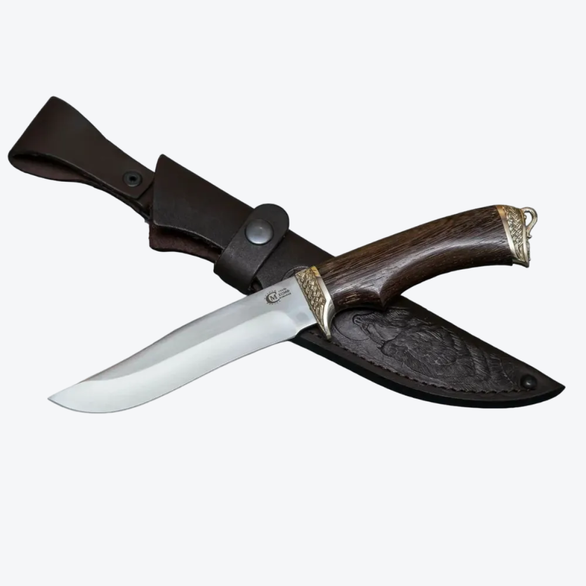 Нож Мастерская Семина Князь сталь Х12МФ рукоять литьё мельхиор венге 6480₽