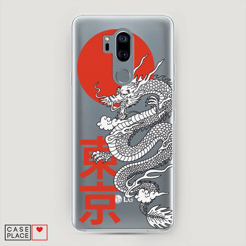 

Чехол на LG G7 ThinQ "Китайский дракон", Черный;красный;белый, 83450-1
