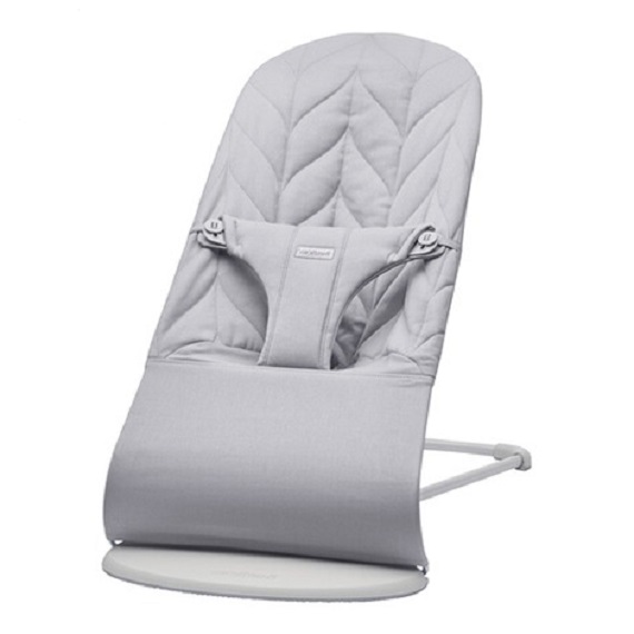 

Детский шезлонг BabyBjorn Bliss Cotton New светло серый 0061.24+соскаvanila M, Детский шезлонг Bliss Cotton New соска