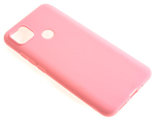 фото Силиконовый чехол tpu case матовый для xiaomi redmi 9c розовый pc