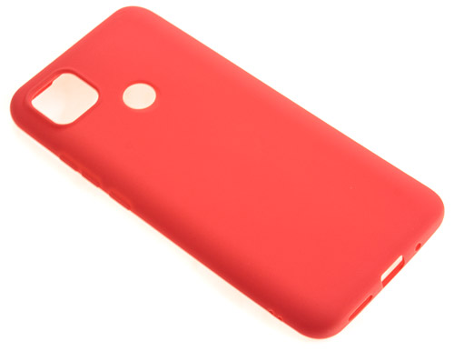 фото Силиконовый чехол tpu case матовый для xiaomi redmi 9c красный pc