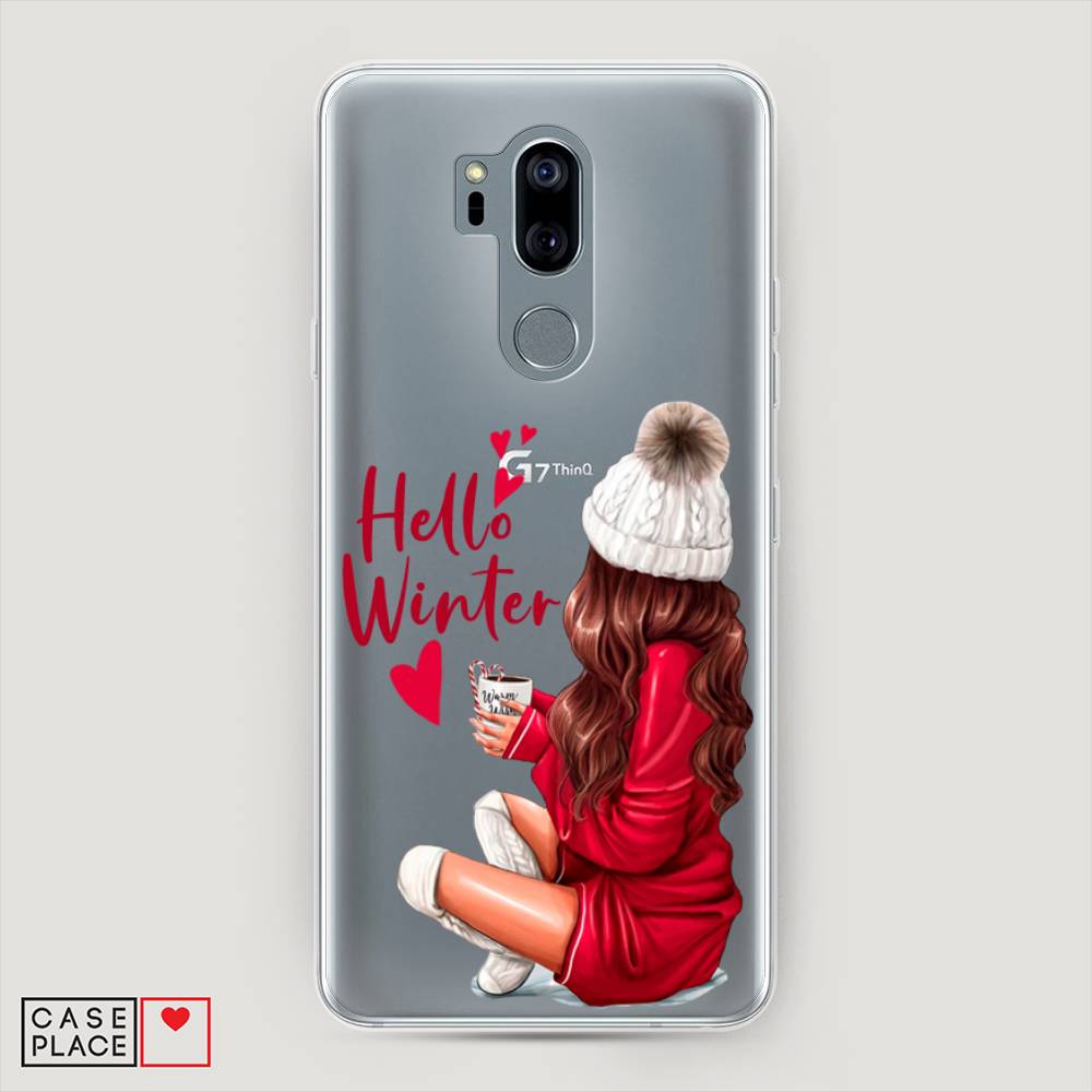 

Чехол на LG G7 ThinQ "Hello winter", Красный;белый;коричневый, 83450-5
