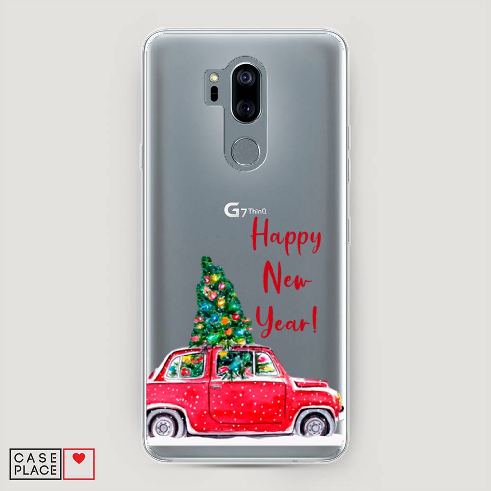 

Чехол на LG G7 ThinQ "Happy New Year", Красный;зеленый, 83450-5