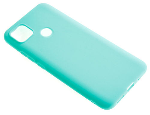 фото Силиконовый чехол tpu case матовый для xiaomi redmi 9c бирюзовый pc