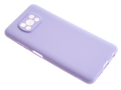 фото Силиконовый чехол tpu case для xiaomi poco x3 violet pc