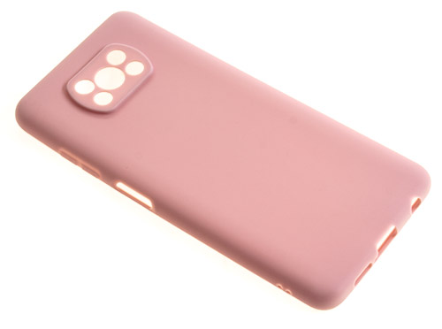 фото Силиконовый чехол tpu case для xiaomi poco x3 pink pc