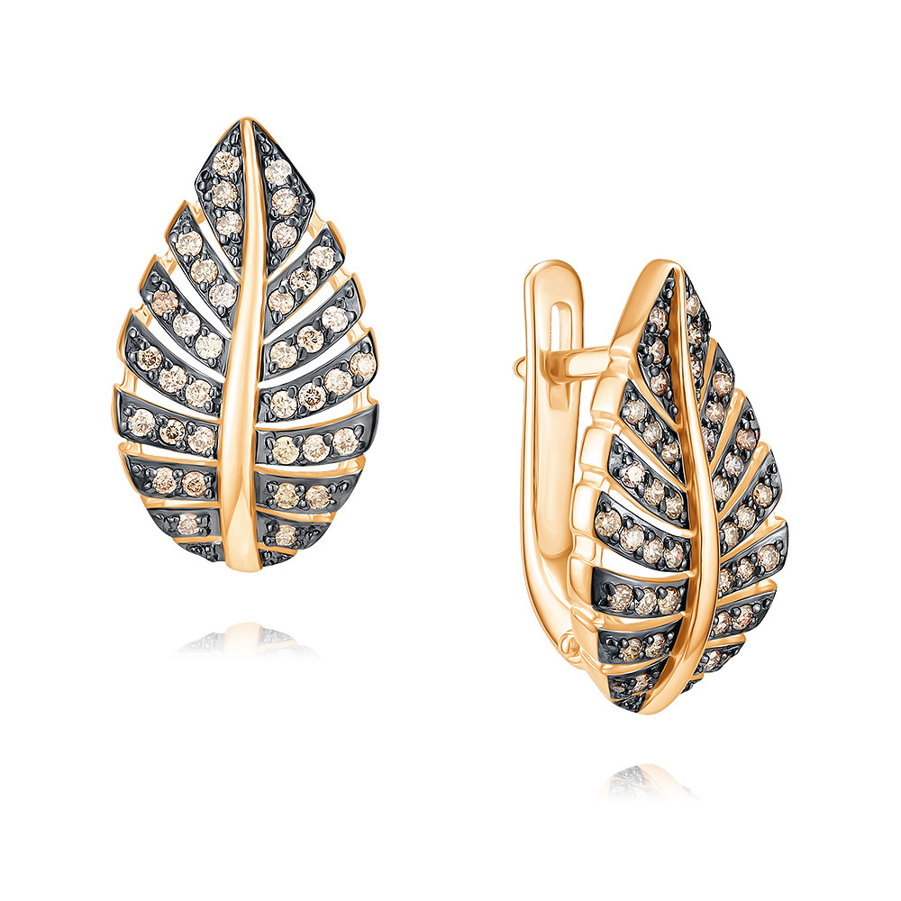 

Серьги из красного золота ADAMAS 24040654/01-А50Ч-425, бриллиант, 24040654/01-А50Ч-425