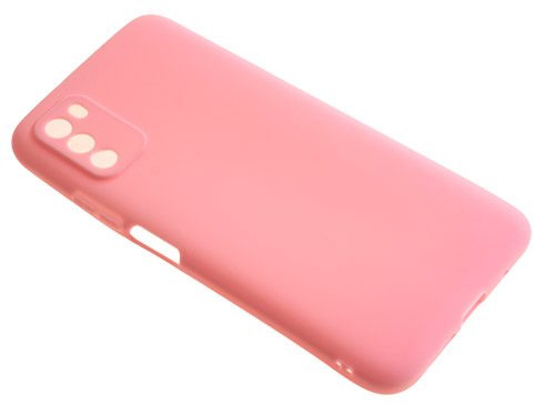 фото Силиконовый чехол tpu case матовый для xiaomi poco m3 розовый pc