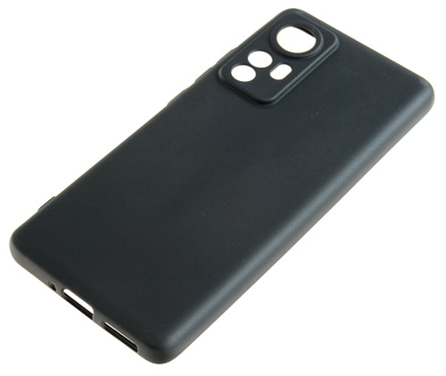 фото Силиконовый чехол tpu case матовый для xiaomi 12x черный pc