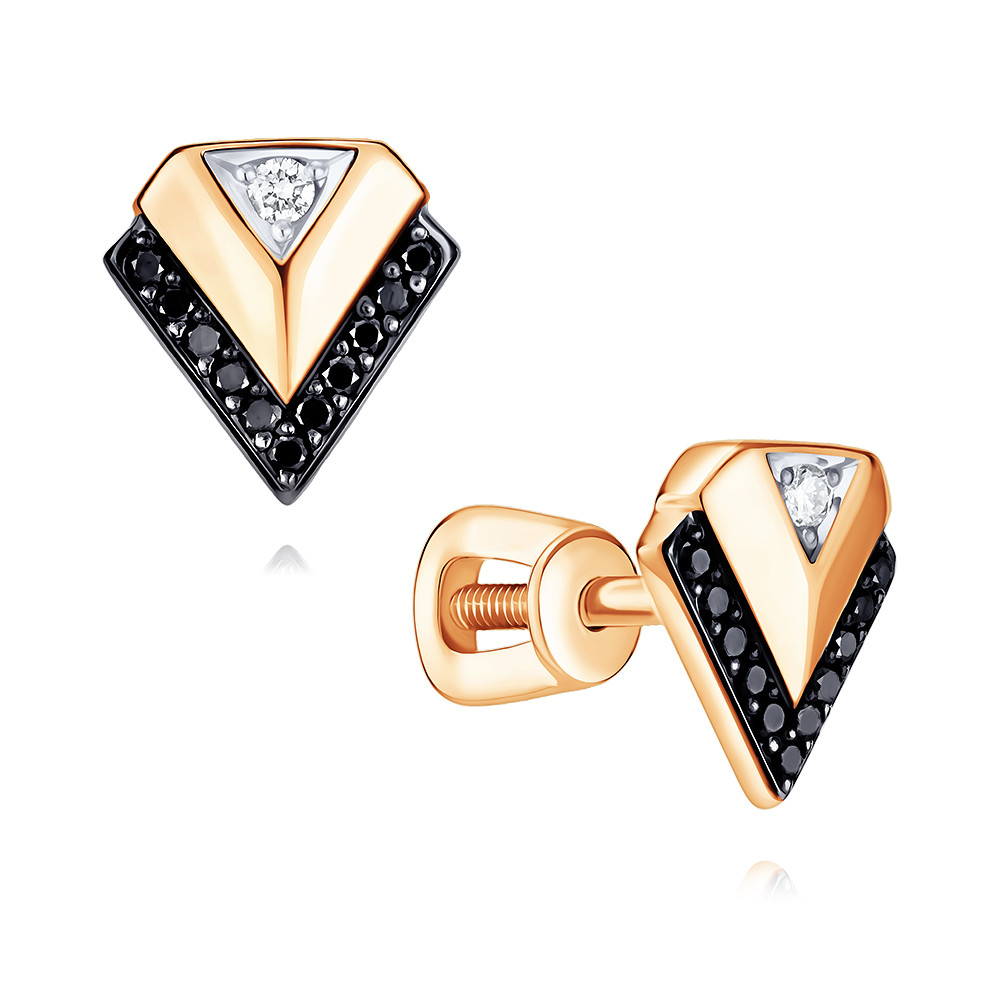 

Серьги пусеты из красного золота ADAMAS 21040658/01-А50ДЧ-421, бриллиант, 21040658/01-А50ДЧ-421
